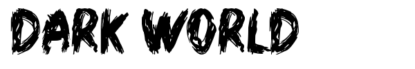 Dark World font preview